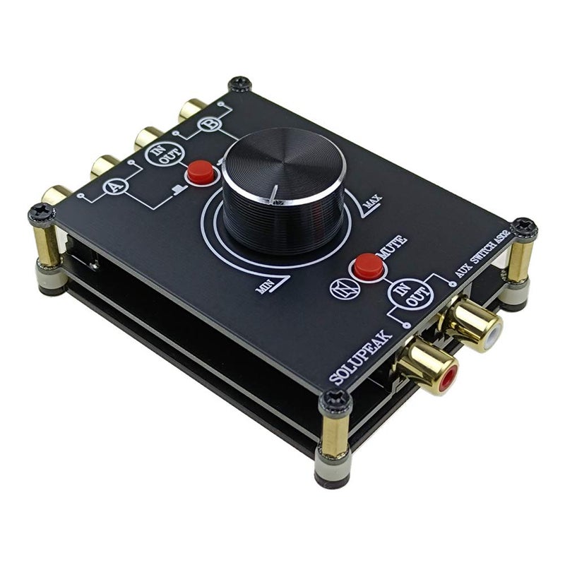 SOLUPEAK 2-Way Stereo L/R RCA Switch Selector 2 in 1 Out Audio Passive Signal Switcher Splitter Box - Image 2